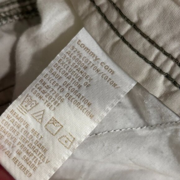 Tommy Hilfiger Low Rise Jeans White Boot Cut Casual Solid Flap Pockets Y2K 10 - Picture 6 of 6